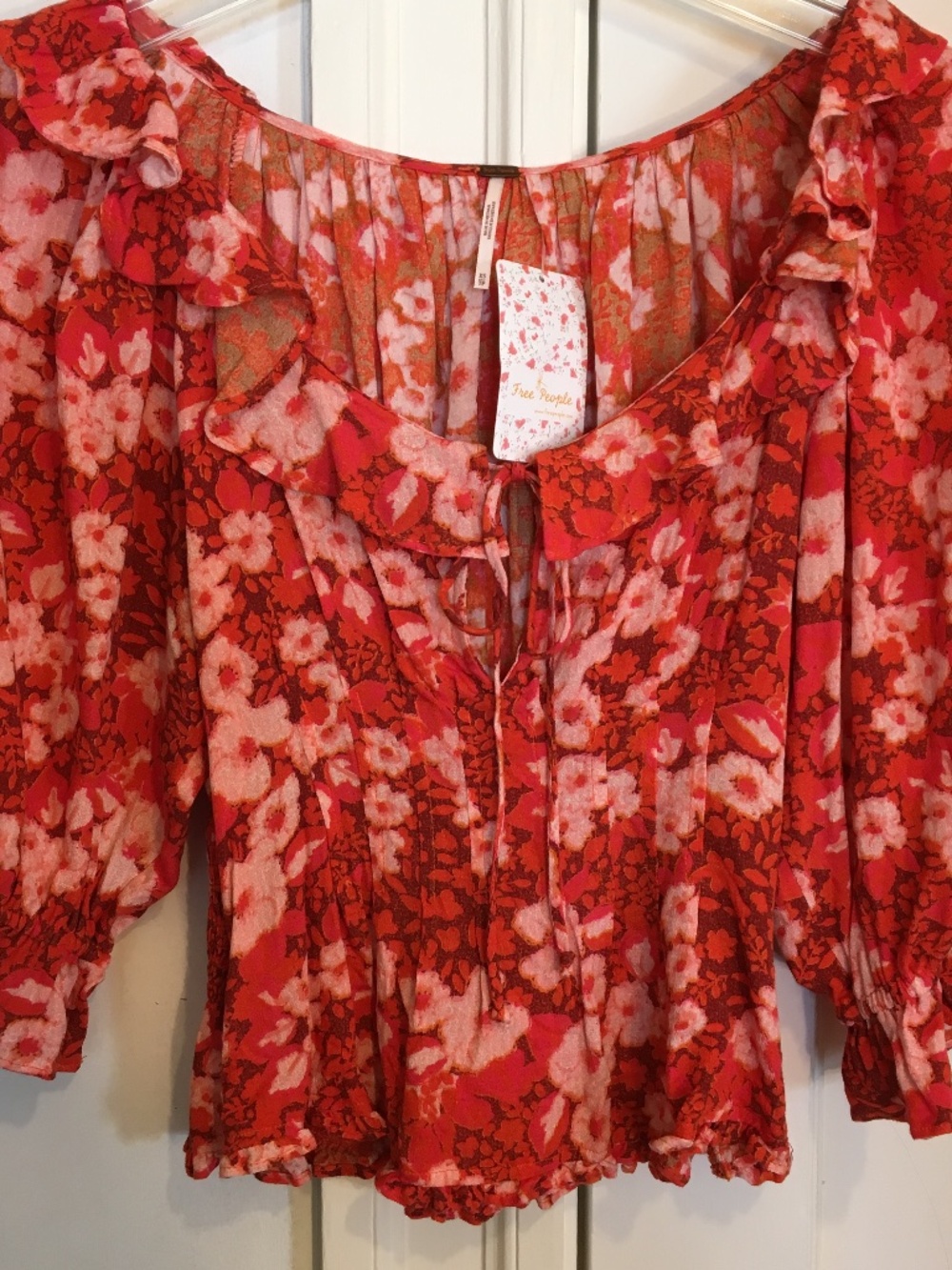 NWT Free People Floral Top